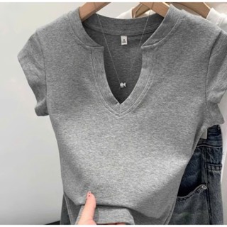 Áo phông nữ cổ trụ, áo thun nữ cổ tàu ôm body cotton cao cấp MA03