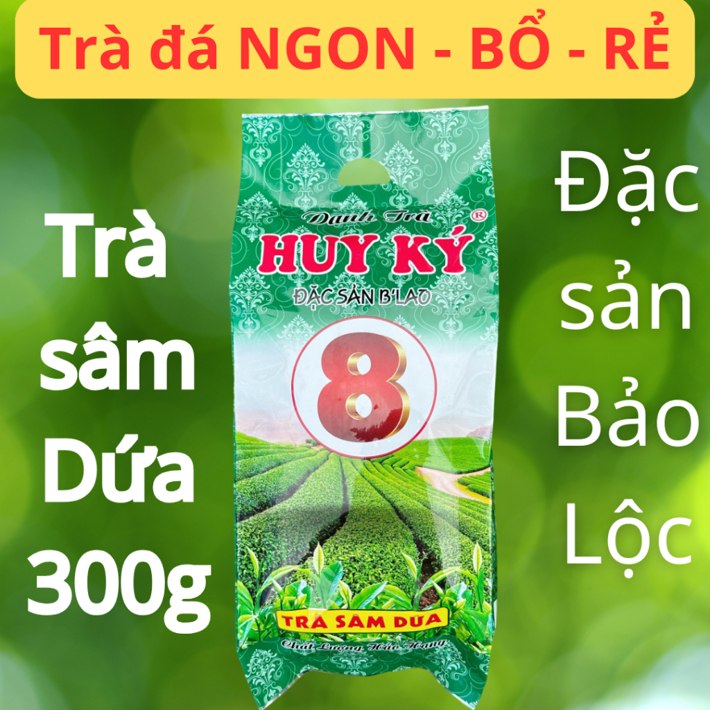 Trà Đá Huy Ký 300g (Hương Sâm Dứa & Lài) - Giá Rẻ Cho Quán Cà Phê, Quán Ăn, Đặc Sản Bảo Lộc