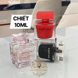 10ml Nước hoa Narciso Rodriguez Rouge EDT Poudree Limited EDP đen trắng đỏ lùn