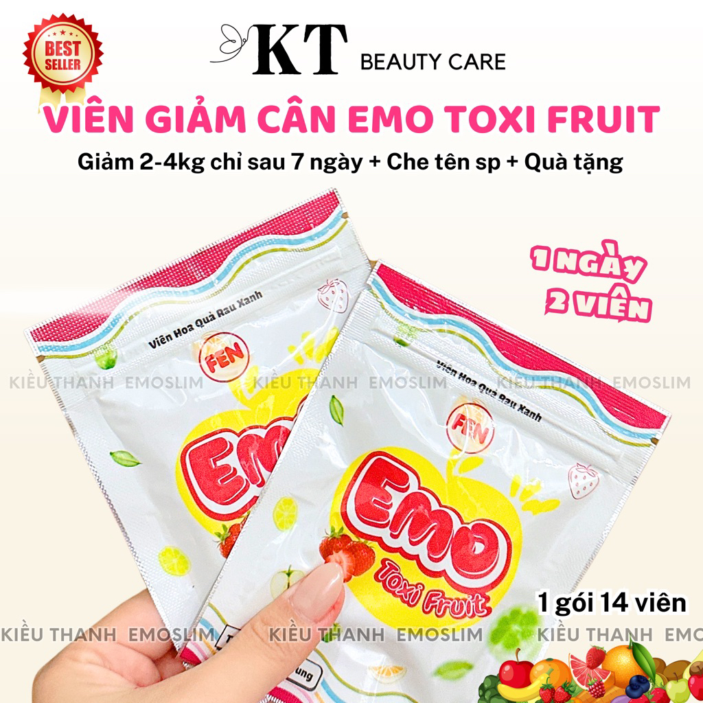 VIÊN HOA QUẢ RAU XANH EMO TOXI FRUIT