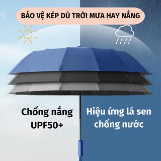 Dù Che Mưa SUMI Chứa 60 Nan Siêu Chắc Chắn Gấp Gọn Tiện Lợi, Chống Tia UV Tốt