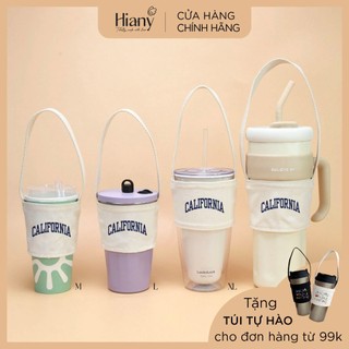   KHÁCH IU IB TƯ VẤN SIZE NHÉ Ạ  Túi đựng bình giữ nhiệt ly cốc canvas Hiany in hình California PM06 
