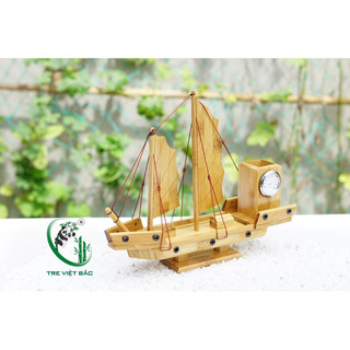 Thuyền Buồm Bằng Tre Cao Cấp, Mô Hình Thuyền Tre Chế Tác Tinh Xảo Dùng Để Trang Trí, Quà Tặng Thầy Cô 20/11 Ý Nghĩa