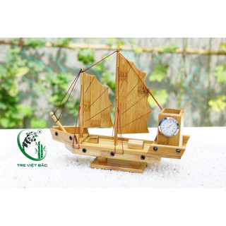 Thuyền Buồm Bằng Tre Cao Cấp, Mô Hình Thuyền Tre Chế Tác Tinh Xảo Dùng Để Trang Trí, Quà Tặng Thầy Cô 20/11 Ý Nghĩa
