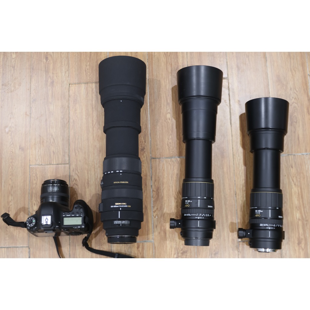 Lens siêu tele sigma cho canon EF