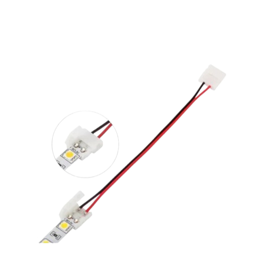 Đầu nối LED Neon, kẹp nối LED dây 5V-12V-24V 2pin - nối thẳng