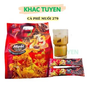 [Chính Hãng]   Bịch Cà phê muối Coffee 279 - Bịch 45 gói (720G)