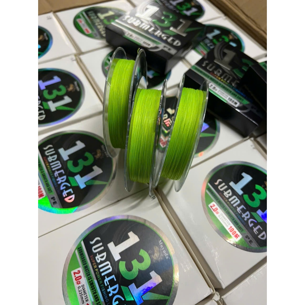 Dù PE có lõi 131 dài 100m,dù chìm nhẹ phù hợp ae câu lục, lure, lace.