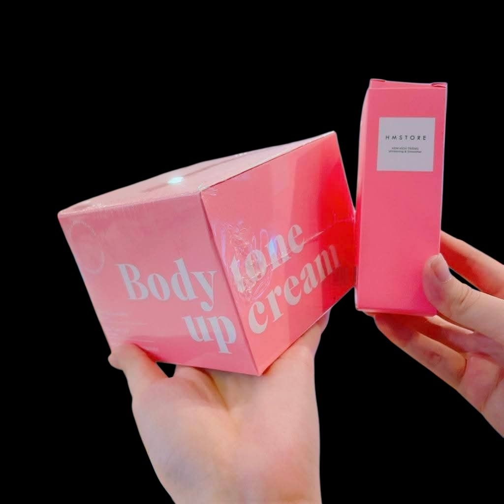 (Mẫu mới)Kem Body Vip HM Store tặng kèm kích trắng