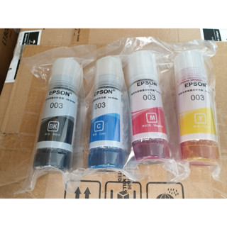 Bộ mực 4 màu 003 ( nhập khẩu)dùng cho máy in ep L1110/L1210/1250/L3210/L3250/L3110/L3150/L4150/1210/L11050...