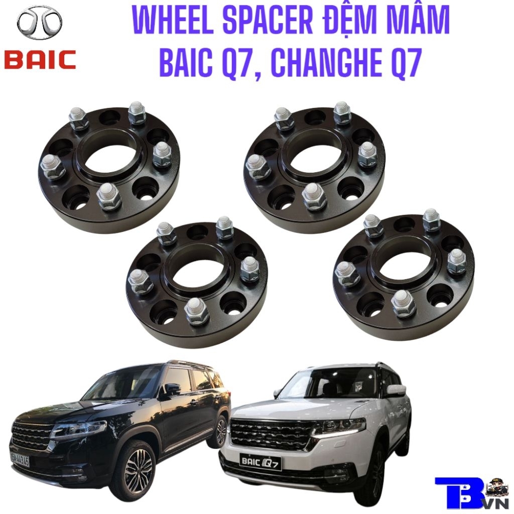 WHEEL SPACER LỒI MÂM CHO BAIC CHANGHE Q7 CÁC ĐỜI