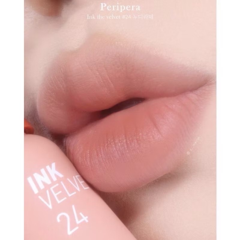 Son Kem Ink Velvet Peripera Tint Nude Peach 46 Màu Mới Nhất 22 24 25 30 40 41 45 TH beauty cosmetics