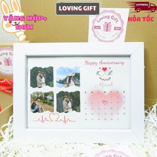   TẶNG HỘP RƠM   Khung ảnh thiết kế theo yêu cầu làm quà valentine sinh nhật kỉ niệm ngày yêu 