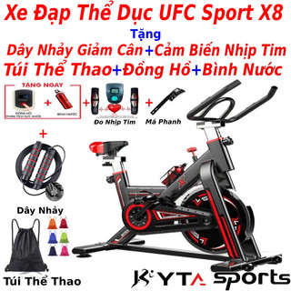 Xe đạp tập thể dục gym Kyta x9 tặng full combo đo nhịp tim + đồng hồ 7 thông số, bảo hành 3 năm