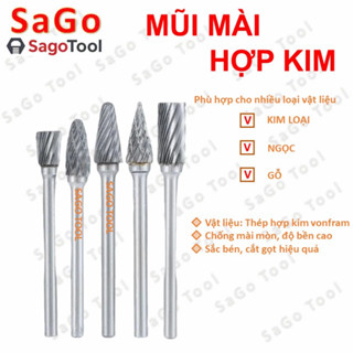  Mũi mài hợp kim lẻ nhiều đầu – mài kim loại gỗ đá inox – dùng máy mini 3mm 