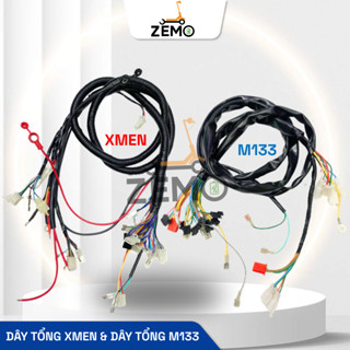  Dây nguồn tổng xe điện xmen và 133s,M133 TIANNENG kèm sơ đồ lắp đặt 