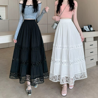  Chân Váy Dài Nữ MN2630 Phong Cách Hàn Quốc Xếp Tầng Ren Sang Chảnh.Mẫu Mới.Hàng QC 