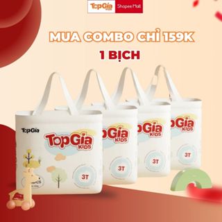 Tã Bỉm Quần Dán Em Bé TOPGIAKIDS pH<7 Hỗ Trợ Kháng Khuẩn, Chống Tràn,Thấm Hút Tốt Khô Thoáng Cả Ngày