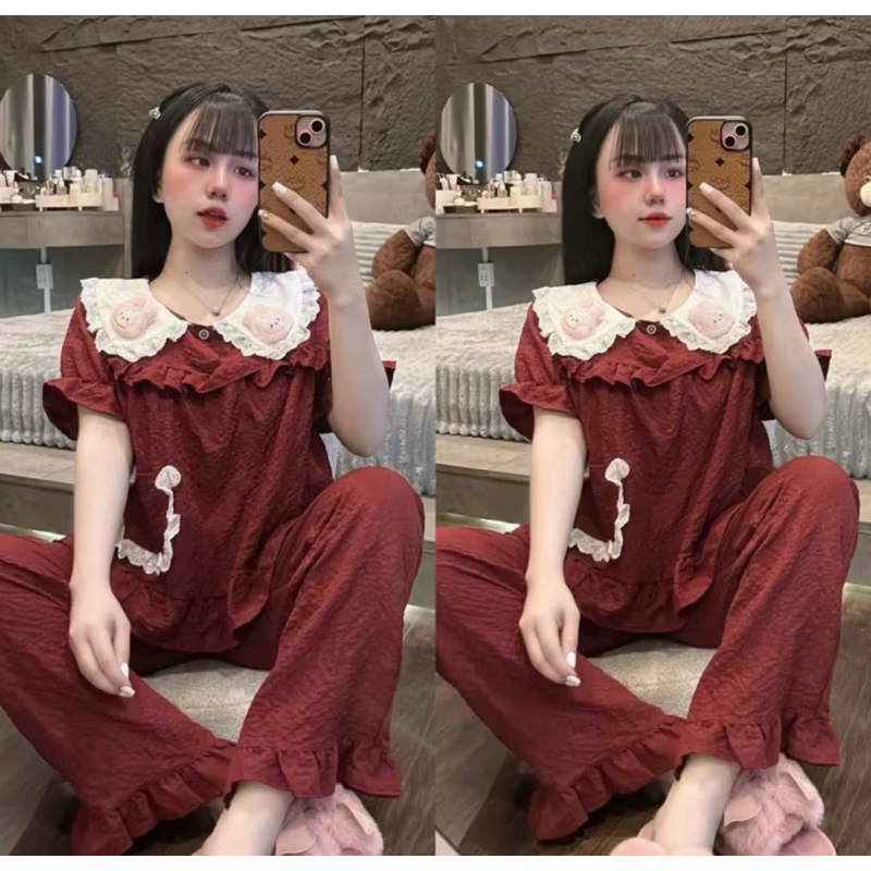 Set Bộ Ngủ Đũi Phụ Kiện Thỏ Cộc Dài