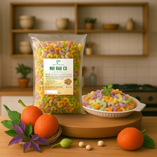 Nui Rau Củ Thực Dưỡng (Loại Ngon) 500GR - Nui Ngũ Sắc EAT CLEAN Cao Cấp Hỗ Trợ Ăn Kiêng, Ăn Dặm