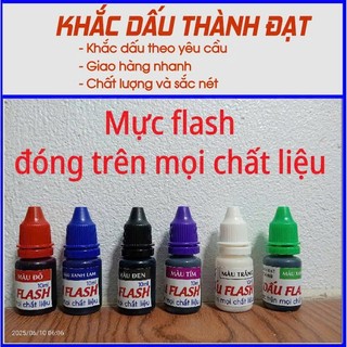  Mực dấu flash in trên mọi chất liệu  Chai 10ml  