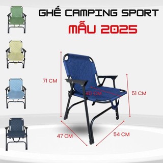   Đặt 1-5c  đơn  Ghế Camping sport gấp gọn dã ngoại cắm trại mẫu NEW vải Oxforf LOẠI TAY GỖ - Hàng đẹp chất lượng 
