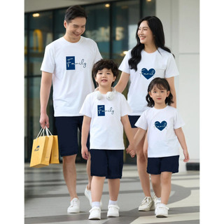 bộ đi biển gia đình 3/4/5/ người màu cam chất cotton mịn mát - ĐỒNG PHỤC GIA LINH