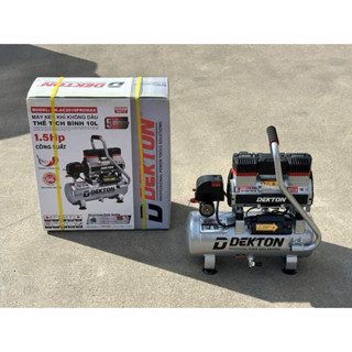 Máy nén khí không dầu, bơm hơi bình nhôm 10Lít Dekton DK AC2910Promax