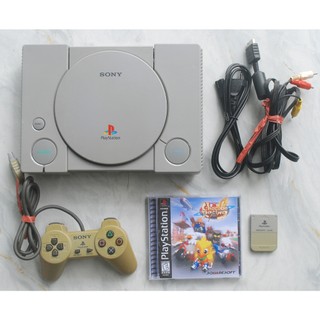 Máy ps1 kèm game đua xe gà và thẻ nhớ gốc mở khóa đủ con vật