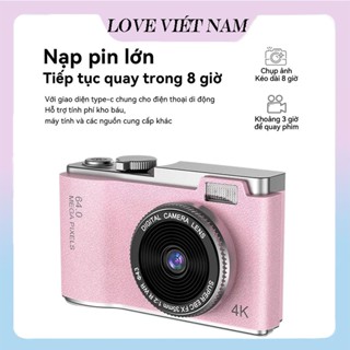【🎁Gửi thẻ nhớ】Máy ảnh Selfie HD LK-003 Mini Dual Lens 4K Video Style Retro, phù hợp cho sinh viên