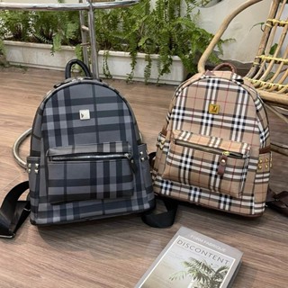 [SẴN HÀNG]Balo kẻ quai to size 40 hàng VN chất da PU chống nước, để được A4, laptop 14inch, atlat địa lý