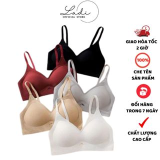 Áo Ngực Nữ LADI Đúc Su Nâng Vòng 1 Không Gọng Chất Su Tăm Mềm Mại Có Mút Đệm Tròn Thoáng Mát Mã AL109