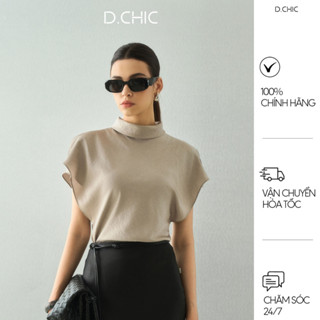 D.CHIC Áo tay liền cổ gập 4cm MS:1812853
