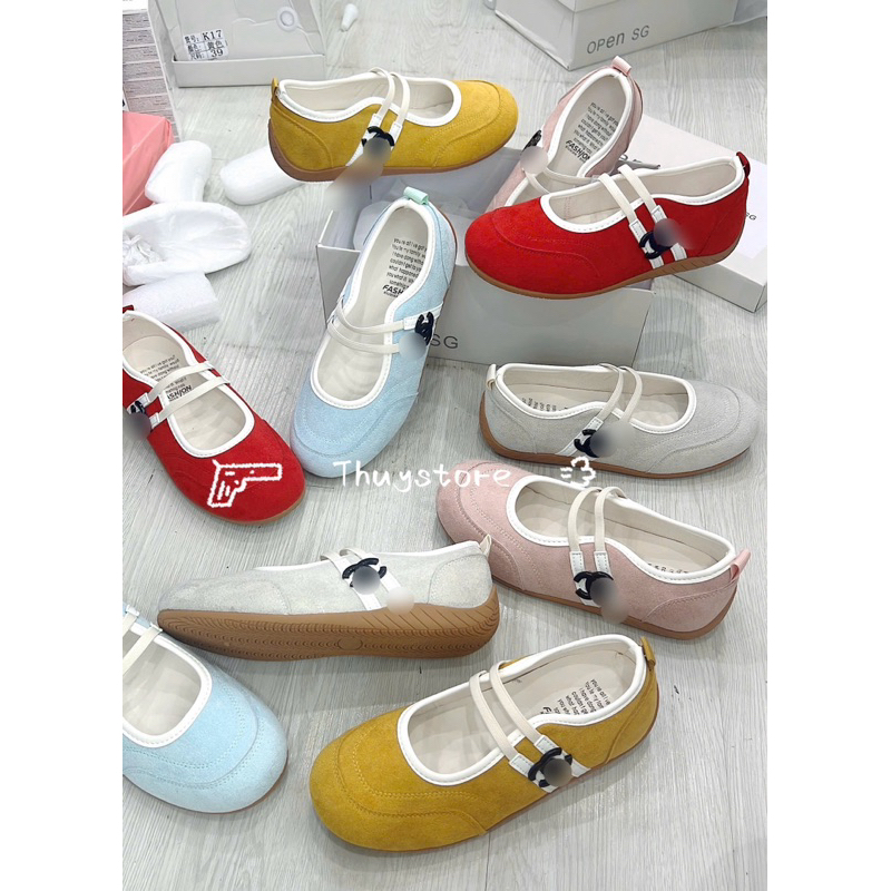 TH.STORE Giày thể thao bệt lười không dây gắn charm k17