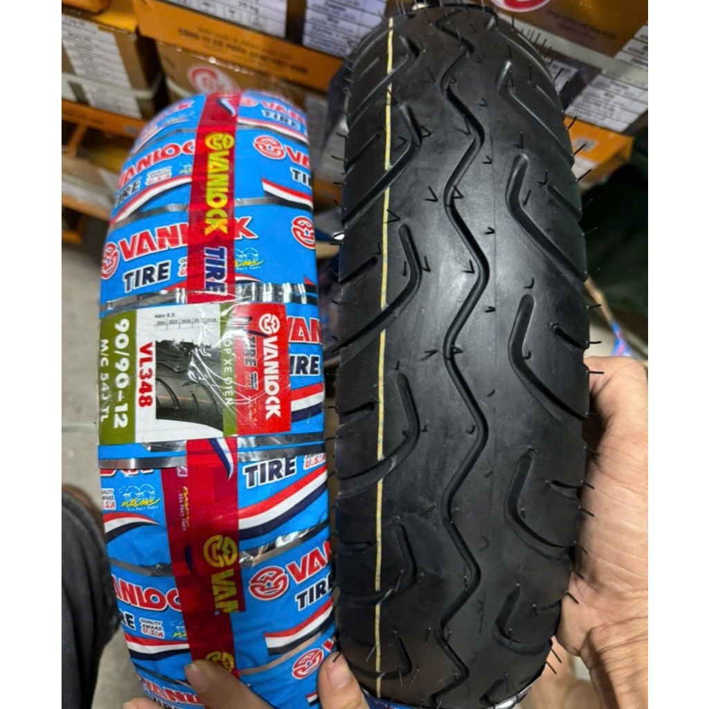 Lốp xe điện 90/90-12, Vỏ lốp xe điện không săm Vanlock