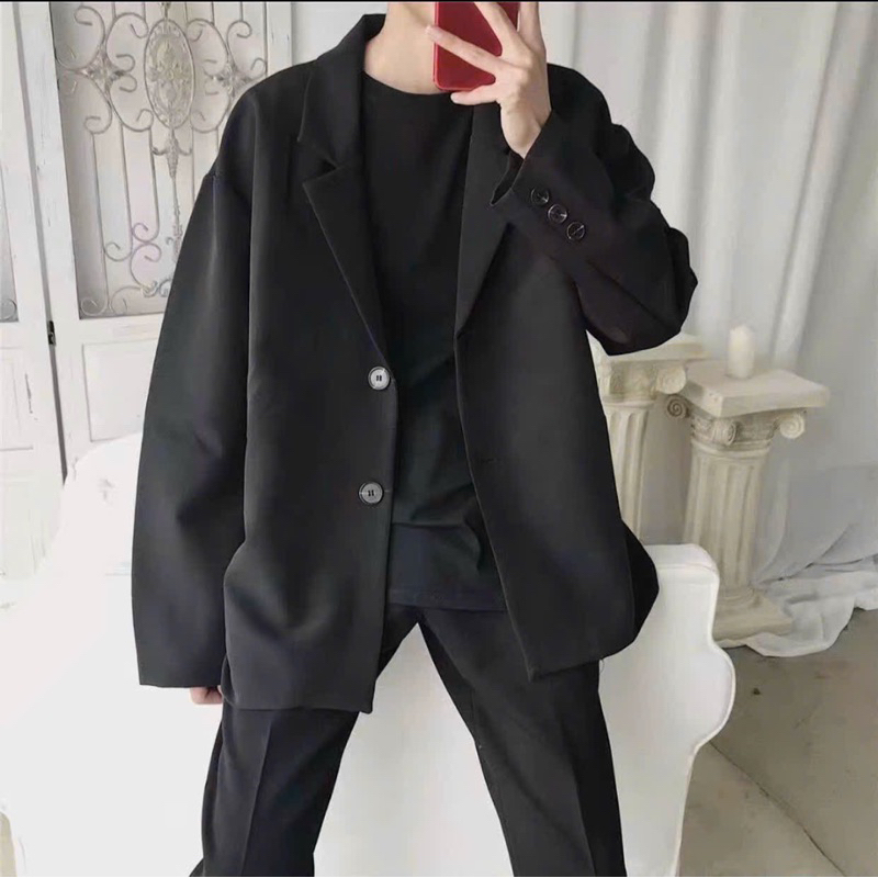 [ HOẢ TỐC ] Áo blazer nam fom unisex có size 4xl "đến 120kg "