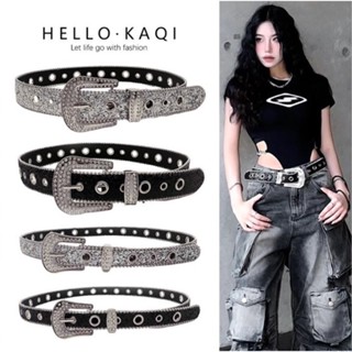   CÓ SẴN  Thắt Lưng  Đính Đá Y2K Nam Nữ Dây Nịt Nam Nữ Đính Đá Phong Cách Âu Mỹ Cao Cấp Bản To Và Bản Nhỏ - TLDĐá001 