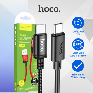 Dây cáp sạc nhanh 2 đầu Type c 60w HOCO X89 bọc dù C to C hỗ trợ sạc nhanh chống dối gẫy dài 1m