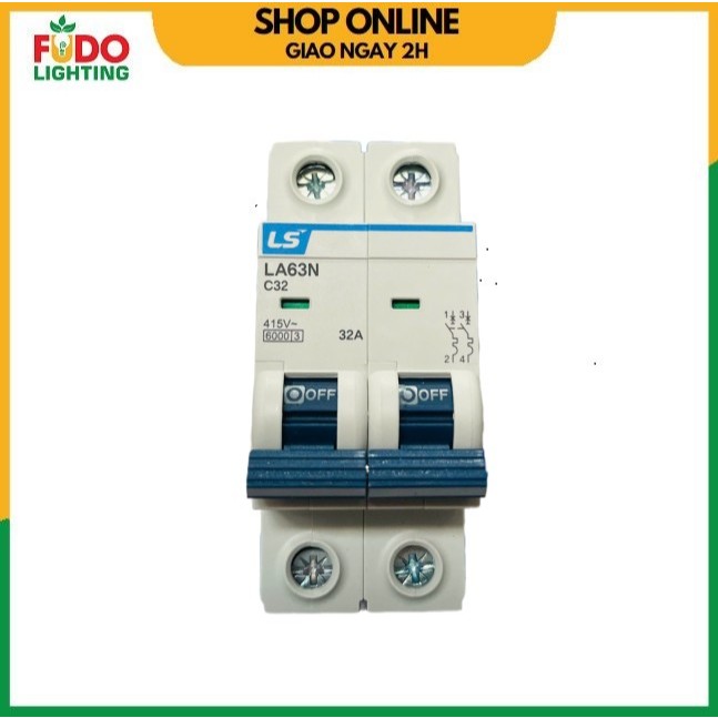 CB LS 2P 10A, 16A, 20A, 25A, 32A, 40A, 50A, 63A hàng chính hãng