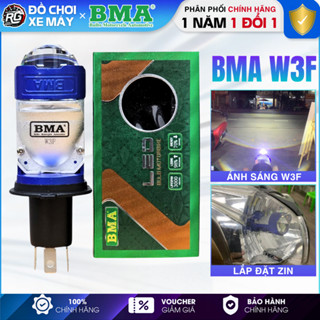 BMA W3F - Đèn Bi Cầu Mini W3F Chip Led Osram 60W, Tâm Trợ Pha Laser Nhiệt Màu 5500K - BH 12 Tháng