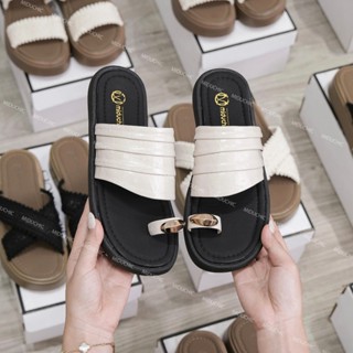 Dép Lê Nữ MIDU SONLA Da Mềm 2 Phân, Dé Nữ Xỏ Ngón Cườm Đế Cao Su Non Êm Nhẹ