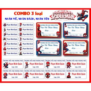 [COMBO] 32 Nhãn vở + 30 Nhãn sách + 80 Nhãn tên - In theo yêu cầu - GICHI Design & Printing