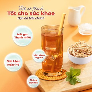 Rễ cỏ tranh 1kg, bạch mao căn khô, sạch, nguyên liệu nấu nước sâm, giúp mát gan, thanh nhiệt