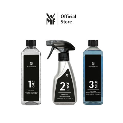 Set 3 Chai Dung Dịch Vệ Sinh Máy Pha Cà Phê WMF Perfection Premium, Nhập Khẩu Pháp Chính Hãng