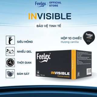 Bao cao su Feelex siêu mỏng, nhiều gel bôi trơn, hương thơm gân gai, kéo dài thời gian quan hệ
