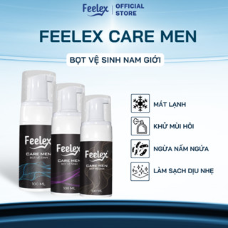 Bọt vệ sinh nam giới Feelex Care Men hương thơm nam tính, sang trọng lọ - 100ml