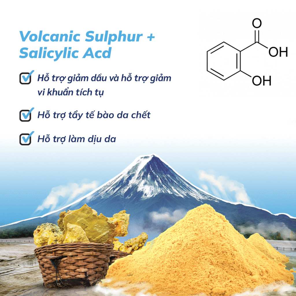 Xà phòng hỗ trợ giảm mụn lưng và hỗ trợ trắng da từ lưu huỳnh núi lửa Dr. PONG Natural Volcanic Sulphur Soap 70g | BigBuy360 - bigbuy360.vn