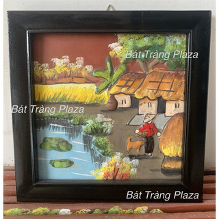 Tranh gốm Bát Tràng hoạ tiết nổi, Tranh gốm Bát Tràng Giá Rẻ