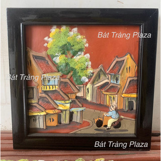 Tranh gốm Bát Tràng hoạ tiết nổi, Tranh gốm Bát Tràng Giá Rẻ