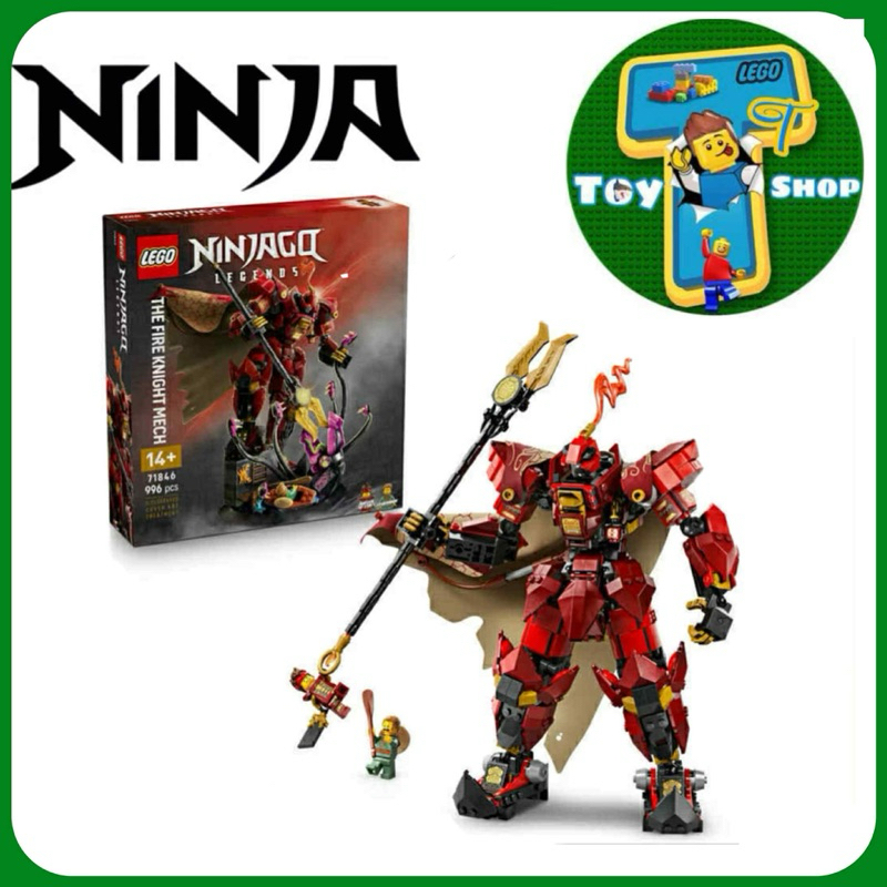 (Có sẵn) Mô hình lắp ráp Chính Hãng Lego Ninjago Dragon Rising 71846 chiến giáp hiệp sĩ lửa của Kai 